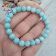 Amazonit világos 8 mm-es ásvány karkötő