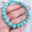 Amazonit zöldes 8 mm-es ásvány karkötő