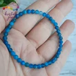 Apatit 4 mm-es fazettált ásvány karkötő