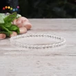 Hegyikristály 4 mm-es ásvány karkötő