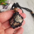 Dalmata jáspis közepes marokkő, nyaklánc