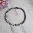 Térkép jáspis 4 mm-es ásvány karkötő
