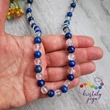 Lapis lazuli, hegyikristály ásvány nyaklánc