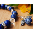 Lapis lazuli karkötő angyal medállal