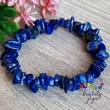 Lapis lazuli szemcse ásvány karkötő