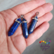 Lápis lazuli ásvány kétcsúcs medál