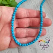 Rekonstruált türkiz 4 mm-es gyöngysor