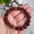 Rudráksha 10 mm-es karkötő