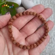 Rudráksha 6 mm-es karkötő