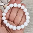 Tejkvarc (hókvarc) 10 mm-es ásvány karkötő