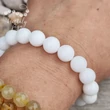 Tejkvarc (hókvarc) 10 mm-es ásvány karkötő