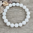 Tejkvarc (hókvarc) 10 mm-es ásvány karkötő