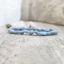 Angelit nugget ásvány karkötő