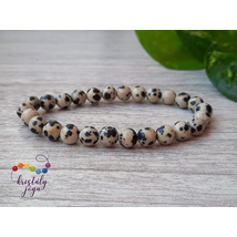 Dalmata jáspis 6 mm-es férfi ásvány karkötő