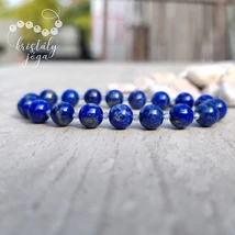 Lapis lazuli 8 mm-es ásvány karkötő, labradorittal