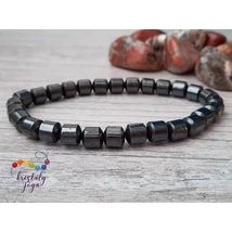 Magnetit 6 mm-es hordó férfi ásvány karkötő