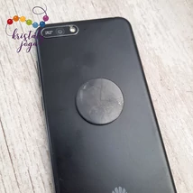 Shungit kerek öntapadós lap telefonra