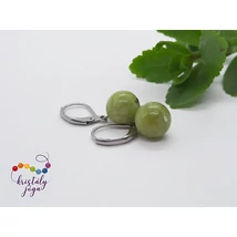 Szerpentin 10 mm-es ásvány fülbevaló