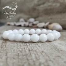 Tejkvarc (hókvarc) 10 mm-es ásvány karkötő