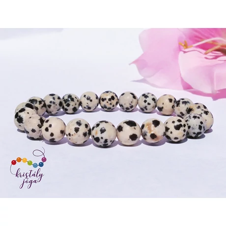 Dalmata jáspis matt 8mm-es ásvány karkötő