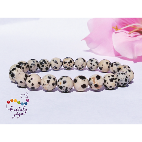 Dalmata jáspis matt 8mm-es ásvány karkötő