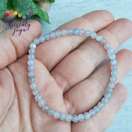 Labradorit 4 mm-es extra ásvány karkötő