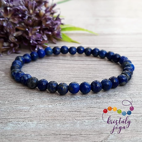 Lapis lazuli 6 mm-es ásvány karkötő