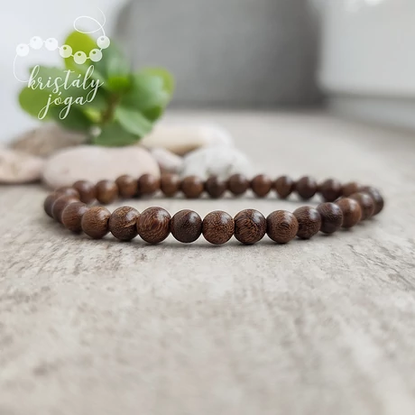 Szantálfa (vörös) 6 mm-es karkötő